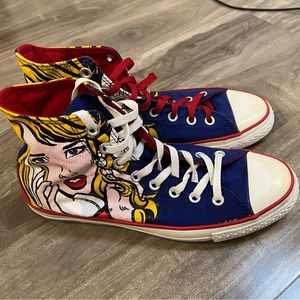 Roy Lichtenstein x Chuck Taylor high top converse limited edition